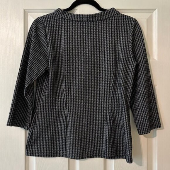 Boden Houndstooth Pullover (Gray/Black) - Picture 2 of 4